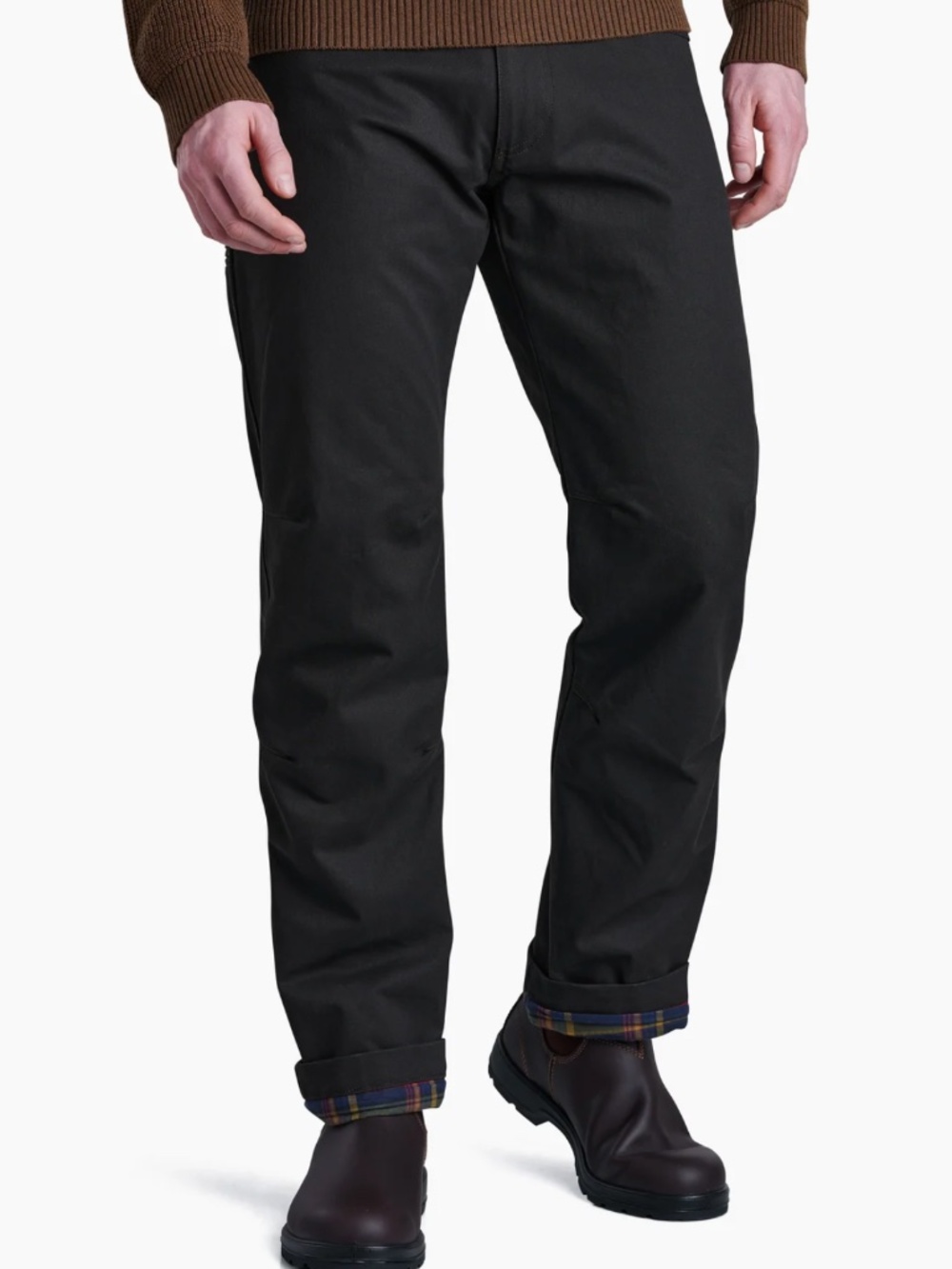 Kuhl Hot Rydr Pant Men's Size 30x30 Espresso Straight Leg Flannel Work Pant (I)